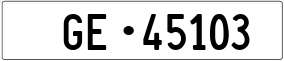 Truck License Plate